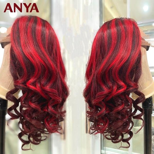 lace wigs anya loose red highlight colored13x4 transparent front pre plucked wig peruvian virgin human hair 180% for black women, Black;brown
lace wigs anya loose red highlight colored13x4 transparent front pre plucked wig peruvian virgin human hair 180% for black women, Black;brown