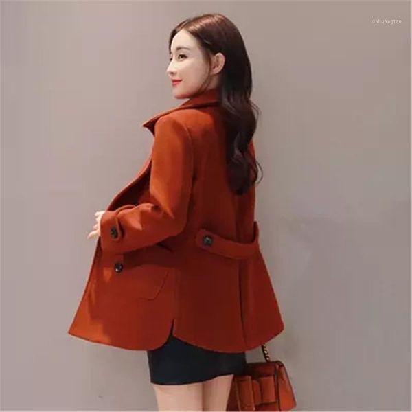 2020 korean fashion winter wool woolen coat female new short double-breasted woolen coat autumn lapel solid loose1, Black
2020 korean fashion winter wool woolen coat female new short double-breasted woolen coat autumn lapel solid loose1, Black