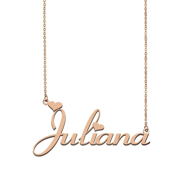 juliana name necklaces pendant custom personalized for women girls children friends mothers gifts 18k gold plated stainless steel, Silver
juliana name necklaces pendant custom personalized for women girls children friends mothers gifts 18k gold plated stainless steel, Silver