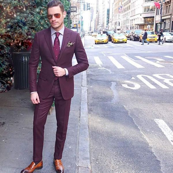 2020 burgundy mens suits slim fit two buttons groom wedding tuxedos two pieces custom suit (jacket+pants, Black;gray
2020 burgundy mens suits slim fit two buttons groom wedding tuxedos two pieces custom suit (jacket+pants, Black;gray