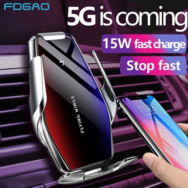fdgao automatic clamping 15w car wireless charger mount qi fast charging phone holder for iphone 11 pro xs xr x 8 samsung s10 s9
fdgao automatic clamping 15w car wireless charger mount qi fast charging phone holder for iphone 11 pro xs xr x 8 samsung s10 s9