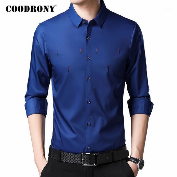 men's casual shirts coodrony long sleeve shirt men spring autumn arrival business gentleman fashion embroidery chemise homme c60461, White;black
men's casual shirts coodrony long sleeve shirt men spring autumn arrival business gentleman fashion embroidery chemise homme c60461, White;black
