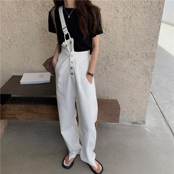 denim overalls jeans women jumpsuit white black high waist jeans solid loose casual straight jumpsuit 2021, Blue
denim overalls jeans women jumpsuit white black high waist jeans solid loose casual straight jumpsuit 2021, Blue