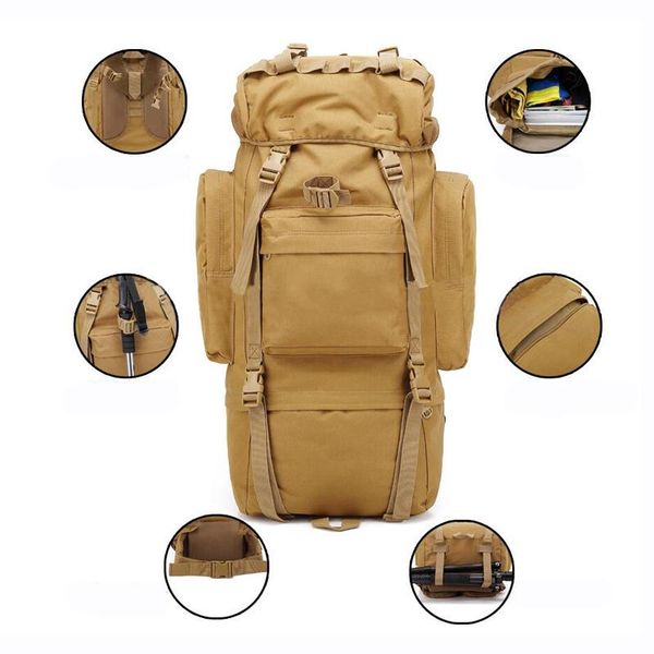 outdoor bags multifunctional 65l tactical bag army backpack travel hiking camping sports for hunting climbing
outdoor bags multifunctional 65l tactical bag army backpack travel hiking camping sports for hunting climbing