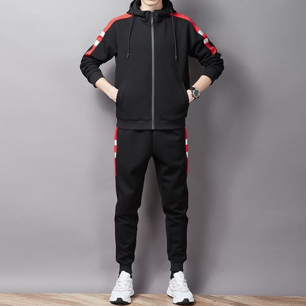 men's tracksuits plus 8xl - casual suit autumn and winter sports two-piece fleece hooded sweater set, Gray
men's tracksuits plus 8xl - casual suit autumn and winter sports two-piece fleece hooded sweater set, Gray