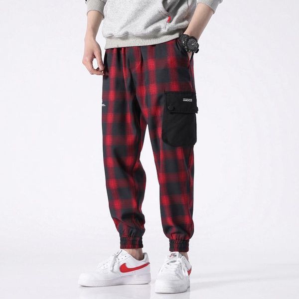 men's pants sweatpants mens plaid patchwork joggers fashion hip hop casual streetwear trousers male harem pant 4xl 5xl1, Black
men's pants sweatpants mens plaid patchwork joggers fashion hip hop casual streetwear trousers male harem pant 4xl 5xl1, Black