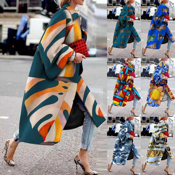 female long trench coat women's windbreaker flared sleeves casual cardigan fashion print plus size outwear sobretudo femininox1016, Black;brown
female long trench coat women's windbreaker flared sleeves casual cardigan fashion print plus size outwear sobretudo femininox1016, Black;brown