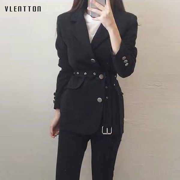 2020 black pink blazer women long sleeve jacket female coat korean sashes single breasted office ladies blazers feminino, White;black
2020 black pink blazer women long sleeve jacket female coat korean sashes single breasted office ladies blazers feminino, White;black