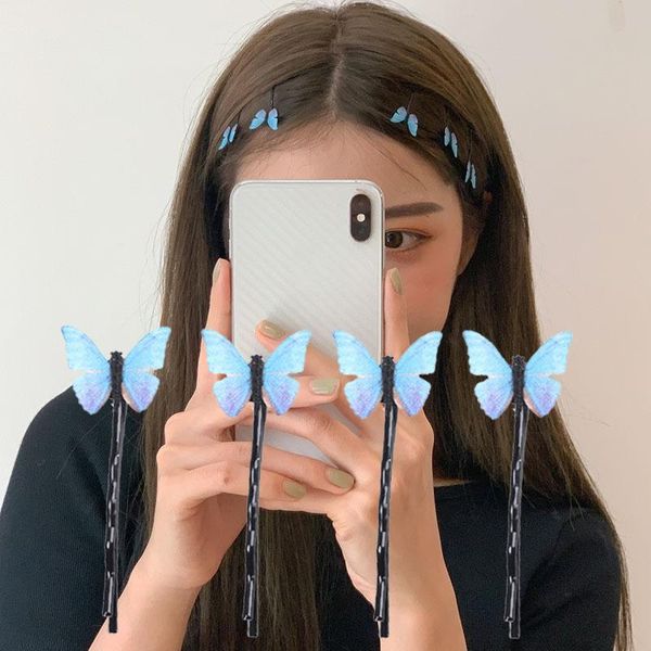 4pcs blue butterfly hairpins elegant gauze hair clips for women cute handmade fashion summer holiday hair jewelry accessories, Golden;silver
4pcs blue butterfly hairpins elegant gauze hair clips for women cute handmade fashion summer holiday hair jewelry accessories, Golden;silver
