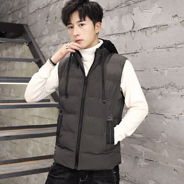 new autumn and winter men's waistcoat, Black;white
