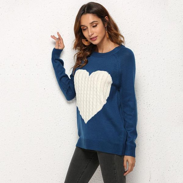 women's sweaters knit sweater love heart loose long sleeve women winter woman casual pullover pull femme streetwear, White;black
women's sweaters knit sweater love heart loose long sleeve women winter woman casual pullover pull femme streetwear, White;black