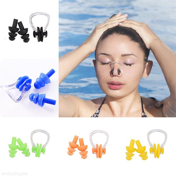 high purity soft silicone swimming earplug nose clip set waterproof watertight diving surf swimming pool accessories
high purity soft silicone swimming earplug nose clip set waterproof watertight diving surf swimming pool accessories