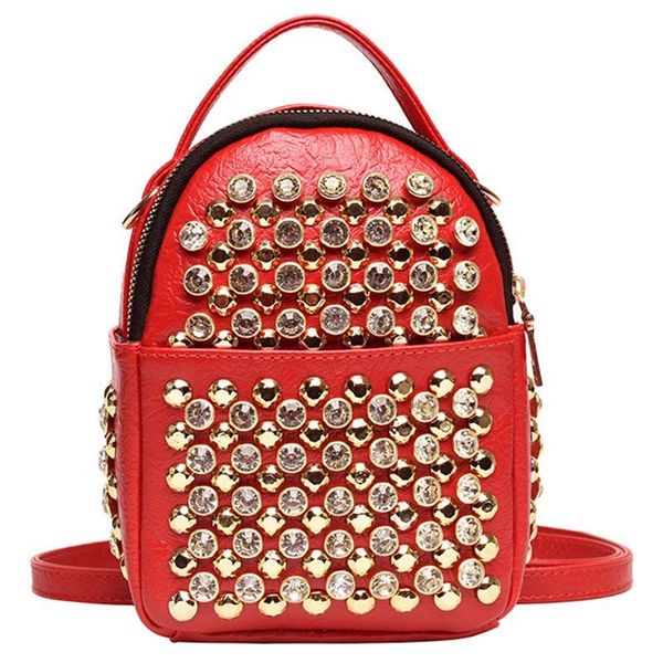 multifunctional small backpack ladies fashion rivet travel bag mini diamond pu leather backpack
multifunctional small backpack ladies fashion rivet travel bag mini diamond pu leather backpack