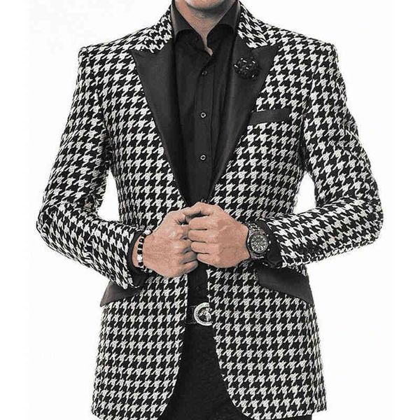 men's suits & blazers formal black peaked lapel houndstooth suit for business wedding dinner prom tuxedos groomsman work wear custom bl, White;black
men's suits & blazers formal black peaked lapel houndstooth suit for business wedding dinner prom tuxedos groomsman work wear custom bl, White;black