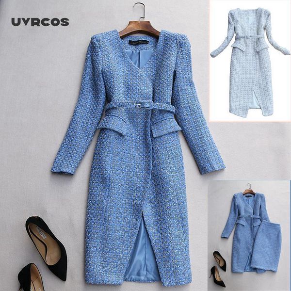 uvrcos women's jacket autumn and winter new style fashion woolen coat slim solid color tweed temperament commute long coat women, Black
uvrcos women's jacket autumn and winter new style fashion woolen coat slim solid color tweed temperament commute long coat women, Black