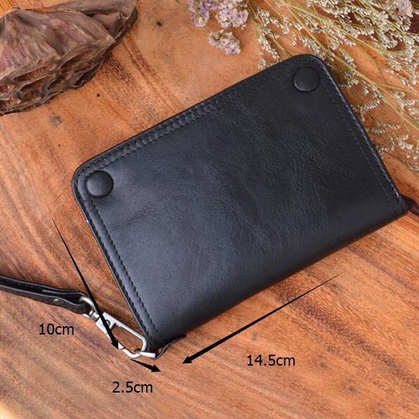 2022 hbp aetoo chao new hand-wiping color multi-card leather wallet, Red;black 
2022 hbp aetoo chao new hand-wiping color multi-card leather wallet, Red;black