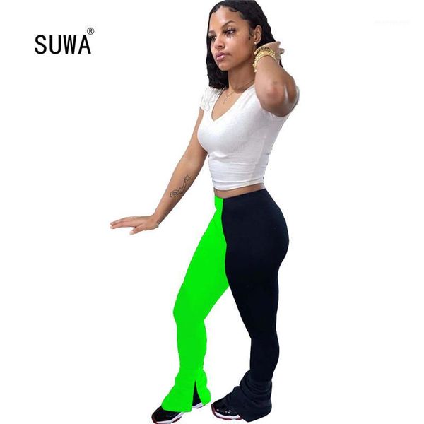 women's pants & capris 2021 women stacked joggers pleated leggings patchwork fitness high waist ruched trousers party street club outfi, Black;white
women's pants & capris 2021 women stacked joggers pleated leggings patchwork fitness high waist ruched trousers party street club outfi, Black;white