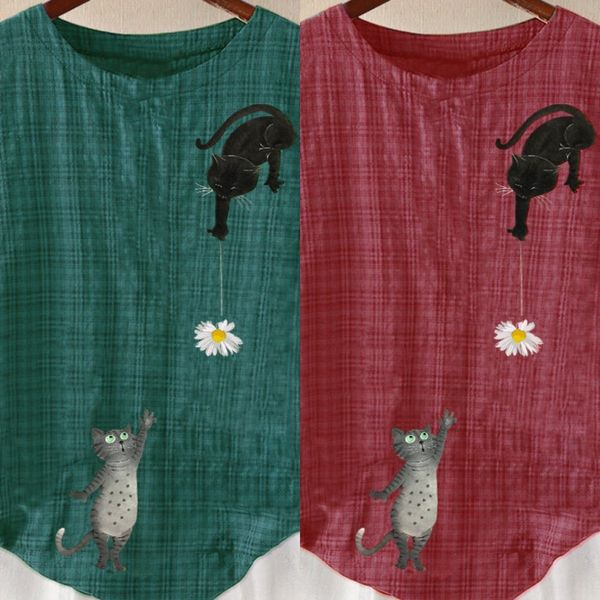 c9t96 new plaid printed short sleeve crew for loose neck women's t-shirt oversized summer pullover t-shirt pullover 2020 2sizg, White
c9t96 new plaid printed short sleeve crew for loose neck women's t-shirt oversized summer pullover t-shirt pullover 2020 2sizg, White