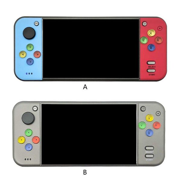 mini 5" retro game console 360° joystick host tv output