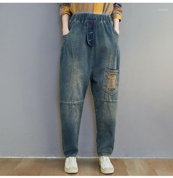 2020 spring summer korean fashion jeans woman plus size high waist cotton denim loose mom jeans vintage young mori girl style1, Blue
2020 spring summer korean fashion jeans woman plus size high waist cotton denim loose mom jeans vintage young mori girl style1, Blue