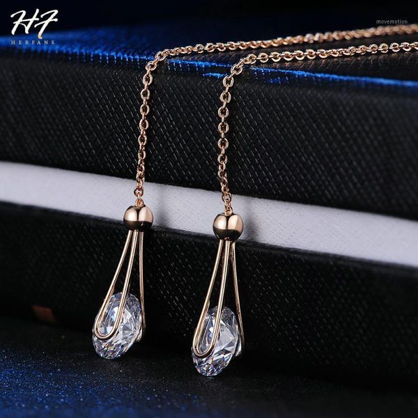 drop ear line long earrings for women + cubic zircon cz crystal rose gold color fashion jewelry for girl e683 e6841, Silver
drop ear line long earrings for women + cubic zircon cz crystal rose gold color fashion jewelry for girl e683 e6841, Silver