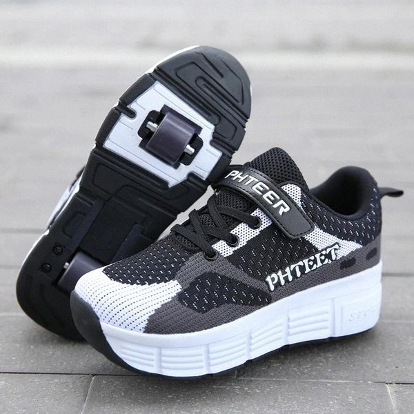 black 31-42 children junior roller skate shoes kids sneakers with one two 2020 boys girls wheels shoes casual boys #nz3r
black 31-42 children junior roller skate shoes kids sneakers with one two 2020 boys girls wheels shoes casual boys #nz3r