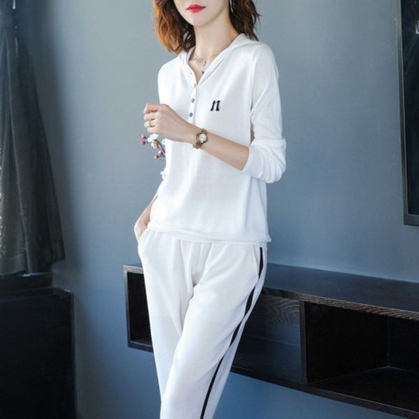 2020 spring and summer women's solid pants color ice silk hooded printed slimming pants suit fashion casual suit jnmpo, Gray
2020 spring and summer women's solid pants color ice silk hooded printed slimming pants suit fashion casual suit jnmpo, Gray