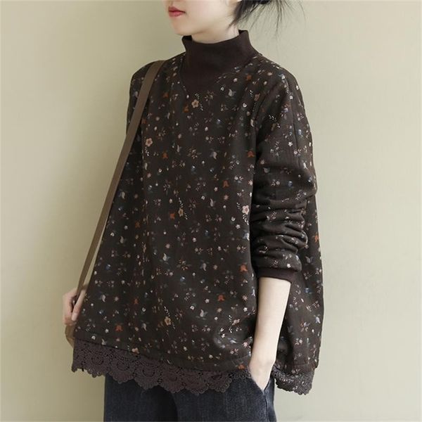 women autumn casual sweatshirt new vintage print turtleneck long sleeve loose comfortable female pullovers hoodies p1363 201208, Black
women autumn casual sweatshirt new vintage print turtleneck long sleeve loose comfortable female pullovers hoodies p1363 201208, Black