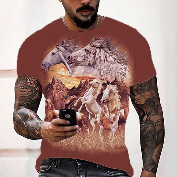men's tee t shirt shirt 3d print graphic horse plus size crew neck casual daily short sleeve regular fit basic designer slim fit big a, White;black
men's tee t shirt shirt 3d print graphic horse plus size crew neck casual daily short sleeve regular fit basic designer slim fit big a, White;black