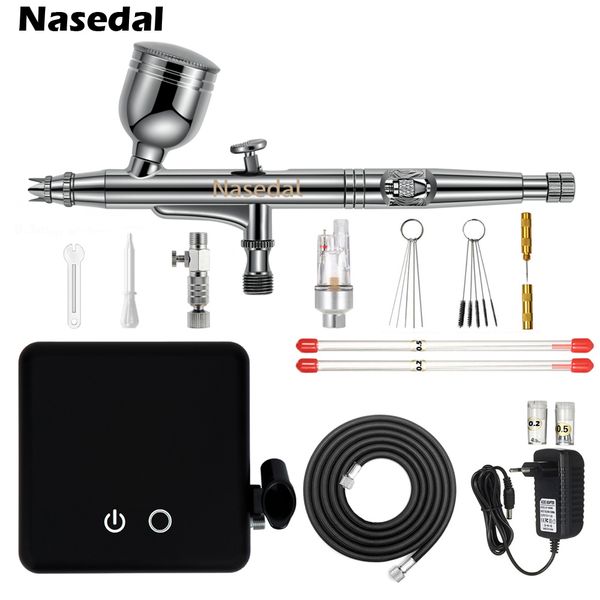 nasedal auto-sfunction airbrush compressor 0.3mm 7cc dual-action airbrush spray gun for model cake painting nail art car
nasedal auto-sfunction airbrush compressor 0.3mm 7cc dual-action airbrush spray gun for model cake painting nail art car