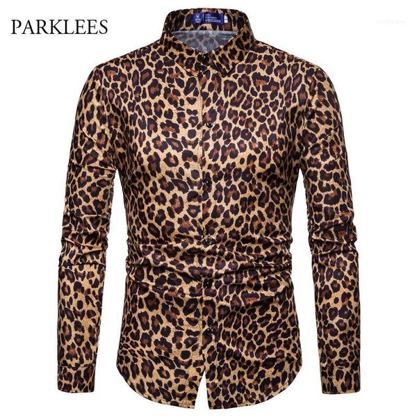 mens classic leopard print shirt male 2018 new stylish casual long sleeve slim fit dress shirts mens nightclub dj stage camisa11, White;black
mens classic leopard print shirt male 2018 new stylish casual long sleeve slim fit dress shirts mens nightclub dj stage camisa11, White;black