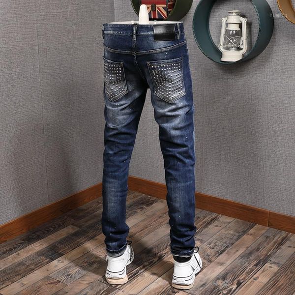 american streetwear fashion men jeans retro dark blue destroyed ripped jeans slim fit punk pants hip hop trousers1
american streetwear fashion men jeans retro dark blue destroyed ripped jeans slim fit punk pants hip hop trousers1