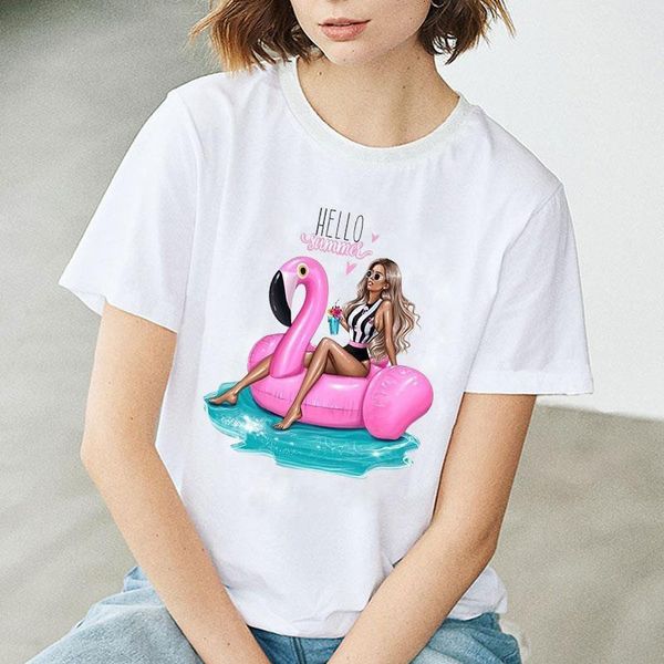 new summer women cartoon graphic printed t shirt fashion round neck woman clothing casual short sleeve tshirts tees, White
new summer women cartoon graphic printed t shirt fashion round neck woman clothing casual short sleeve tshirts tees, White