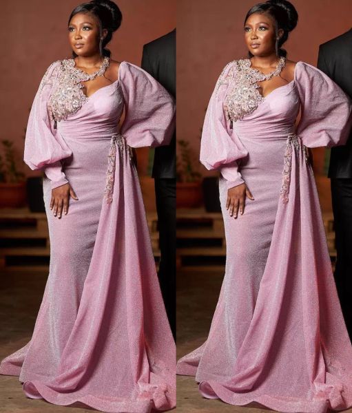 2022 pink evening dresses long sleeves mermaid jewel neck sparkly beaded lace applique custom made tulle overskirt prom party gown vestidos, Black;red
2022 pink evening dresses long sleeves mermaid jewel neck sparkly beaded lace applique custom made tulle overskirt prom party gown vestidos, Black;red