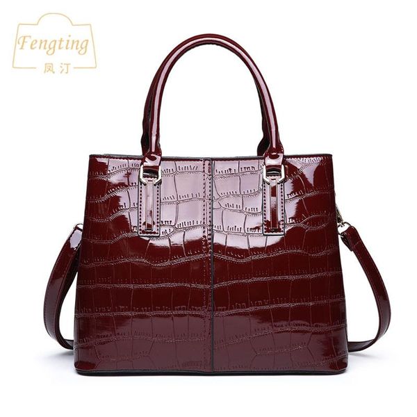 business women shoulder bag luxury handbags 2020 patent leather female totes wine red crocodile alligator bag fengting ftb016
business women shoulder bag luxury handbags 2020 patent leather female totes wine red crocodile alligator bag fengting ftb016
