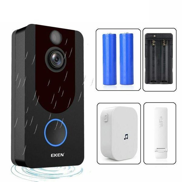 2020 official original eken v7 video doorbell 1080p hd night vision wireless wifi security home, Black;white
2020 official original eken v7 video doorbell 1080p hd night vision wireless wifi security home, Black;white