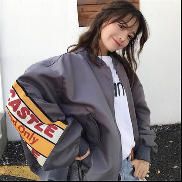 spring autumn women rock punk print letters loose cotton thicken thermal bomber jacket harajuku warm streetwear coats, Black;brown
spring autumn women rock punk print letters loose cotton thicken thermal bomber jacket harajuku warm streetwear coats, Black;brown