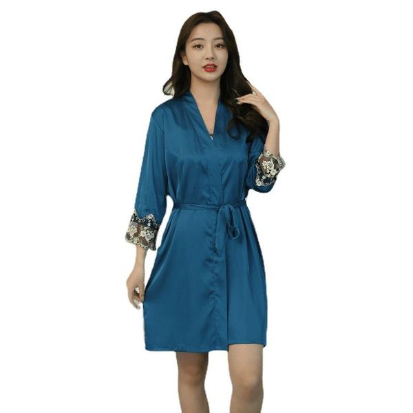 sleepwear nightdress two-piece cardigan suspender gown spring pajamas woman's ice silk nightdress suit homewear long sleeve, Black;red
sleepwear nightdress two-piece cardigan suspender gown spring pajamas woman's ice silk nightdress suit homewear long sleeve, Black;red