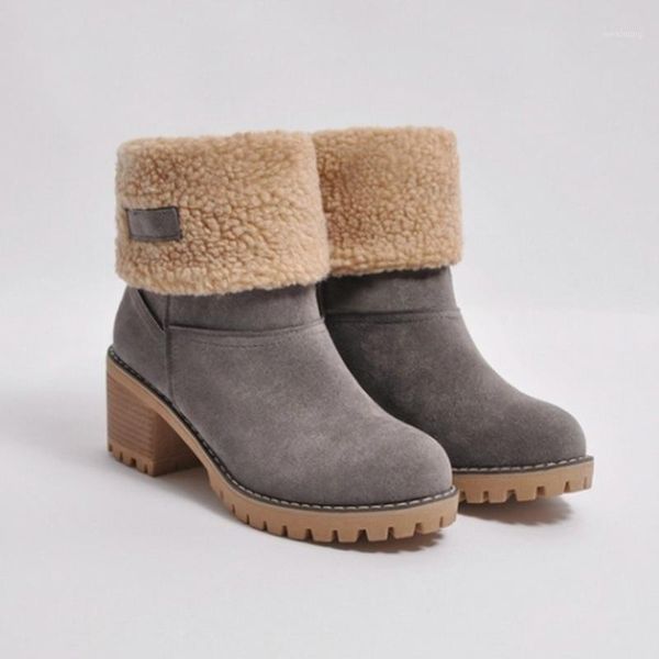 boots women winter outdoor keep warm fur women's snow thick heel with round head botas mujer1, Black
boots women winter outdoor keep warm fur women's snow thick heel with round head botas mujer1, Black