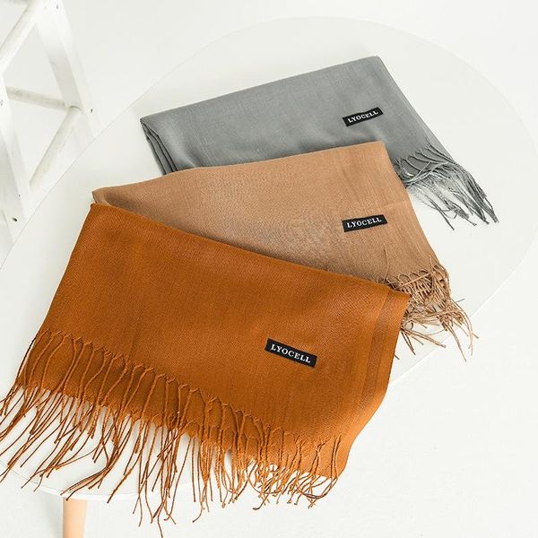 scarves 2021 style for autumn and winter european american wild warm fringed shawl cashmere solid color women, Blue;gray
scarves 2021 style for autumn and winter european american wild warm fringed shawl cashmere solid color women, Blue;gray