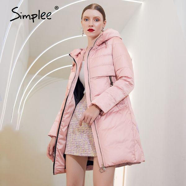 simplee elegant warm women winter coat with hat casual pocket parka female fashion windproof long coats jackets new design 201026, Black
simplee elegant warm women winter coat with hat casual pocket parka female fashion windproof long coats jackets new design 201026, Black