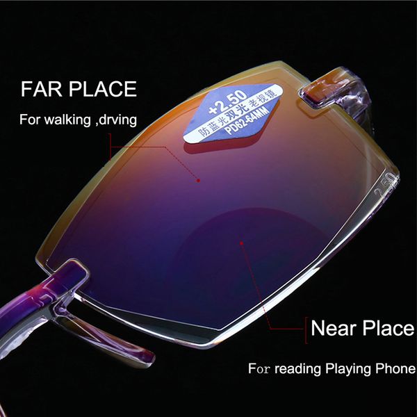 2020 bifocal rimless reading men anti blue light black plastic clear presbyopic glasses portable 150
2020 bifocal rimless reading men anti blue light black plastic clear presbyopic glasses portable 150