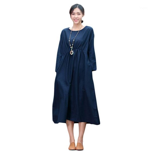 4xl 5xl large size women summer dress mori girl one piece baggy mid calf cotton dress o-neck long sleeve ladies casual1, Black;gray
4xl 5xl large size women summer dress mori girl one piece baggy mid calf cotton dress o-neck long sleeve ladies casual1, Black;gray