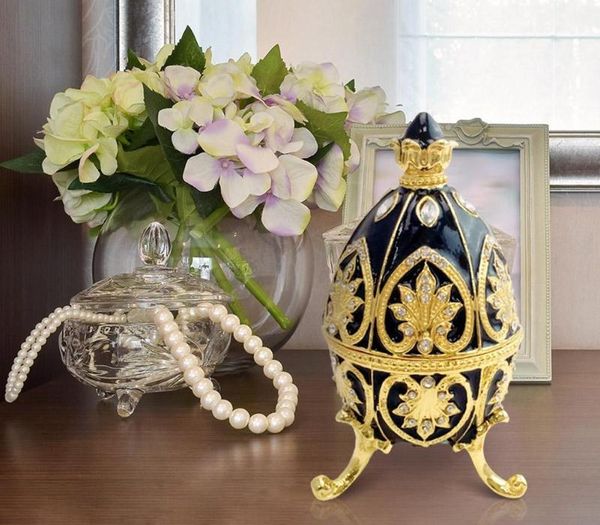 new arrival russian faberge egg luxury jewelry box easter egg bejeweled trinket metal gift storage box easter christmas gift11, Black;white
new arrival russian faberge egg luxury jewelry box easter egg bejeweled trinket metal gift storage box easter christmas gift11, Black;white