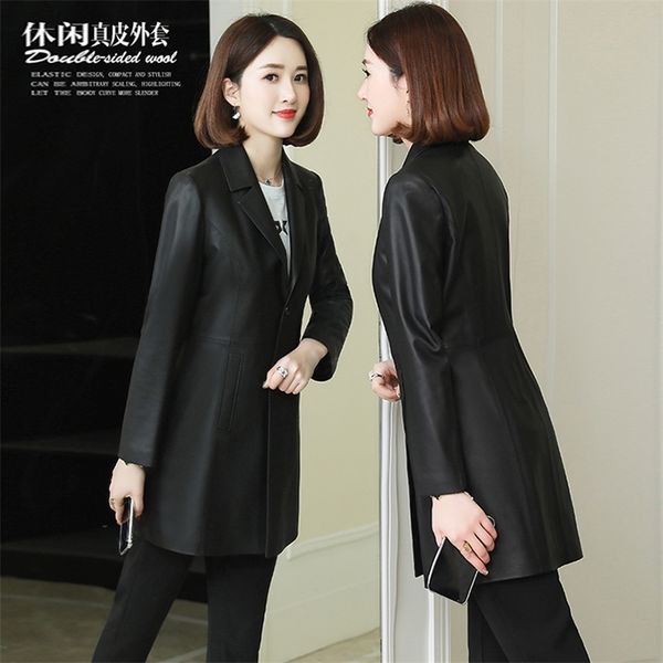 nerazzurri black pu leather blazer women slim faux leather jackets women autumn plus size leather jackets for women lj201127
nerazzurri black pu leather blazer women slim faux leather jackets women autumn plus size leather jackets for women lj201127