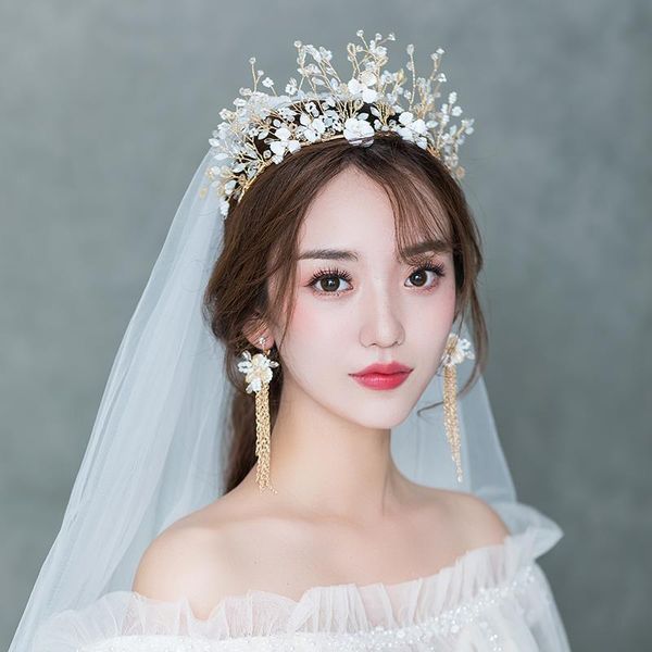 bride hair dress suit marriage sen wedding luxury crown headdress super xian han style, Silver
bride hair dress suit marriage sen wedding luxury crown headdress super xian han style, Silver