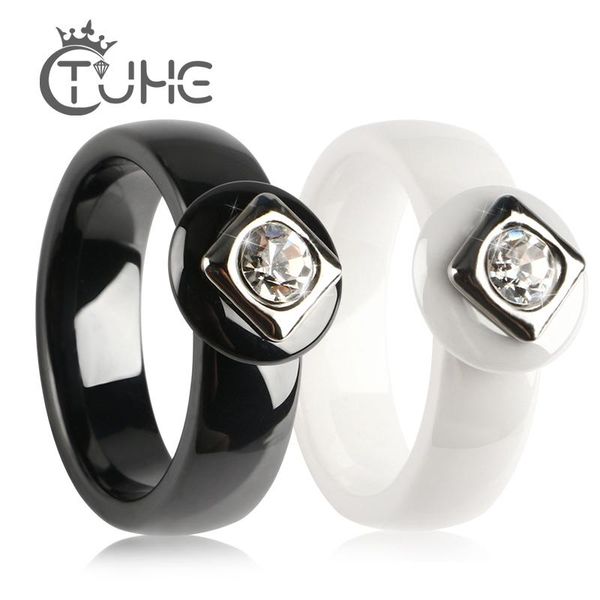wedding rings 2021 fashion jewelry black white ceramic for women princess ring round stone bridal engagement, Slivery;golden
wedding rings 2021 fashion jewelry black white ceramic for women princess ring round stone bridal engagement, Slivery;golden