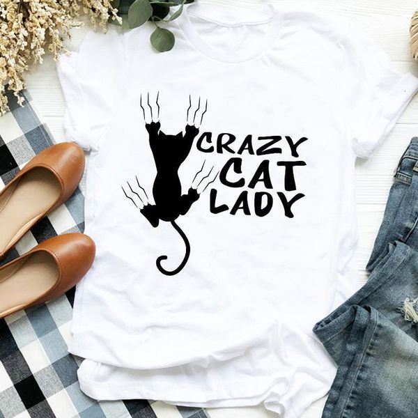 crazy cat lady print t shirt women short sleeve o neck loose tshirt women tee shirt female clothes camisetas mujer, White
crazy cat lady print t shirt women short sleeve o neck loose tshirt women tee shirt female clothes camisetas mujer, White