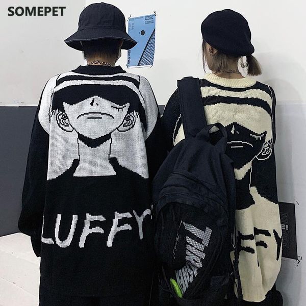 women's sweaters autumn sweater women college style harajuku cartoon pirate loose round neck knitted man, White;black
women's sweaters autumn sweater women college style harajuku cartoon pirate loose round neck knitted man, White;black