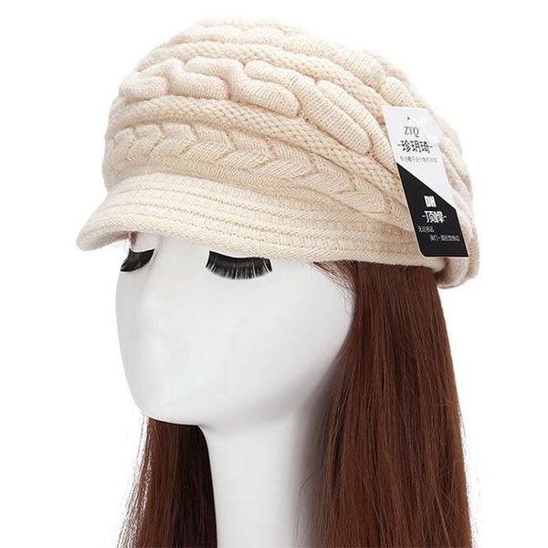women's winter knitted beanie solid color plus velvet fur cross warm hat autumn needle dome luxury skullies wool cap, Blue;gray
women's winter knitted beanie solid color plus velvet fur cross warm hat autumn needle dome luxury skullies wool cap, Blue;gray